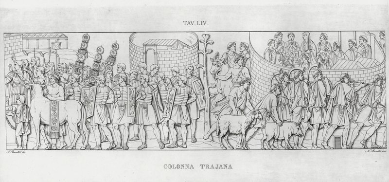 Trajans søyle, Trajans søyle (gravering) av Italian School