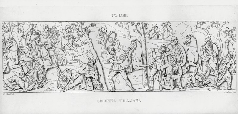 Trajans søyle, Trajans søyle (gravering) av Italian School