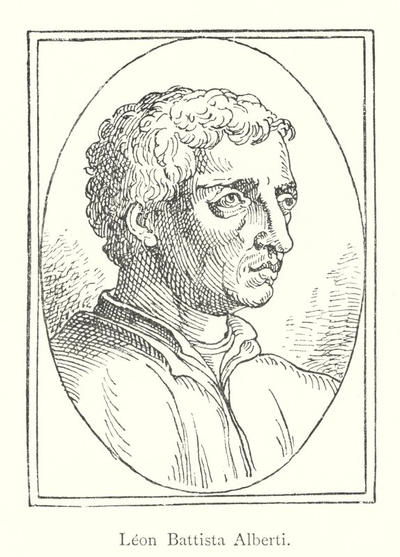 Leon Battista Alberti (gravering) av Italian School