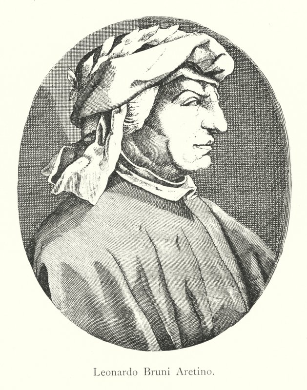 Leonardo Bruni Aretino (gravering) av Italian School