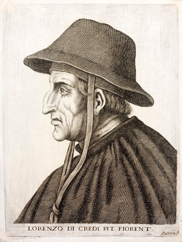 Lorenzo di Credi , italiensk renessansemaler (gravering) av Italian School