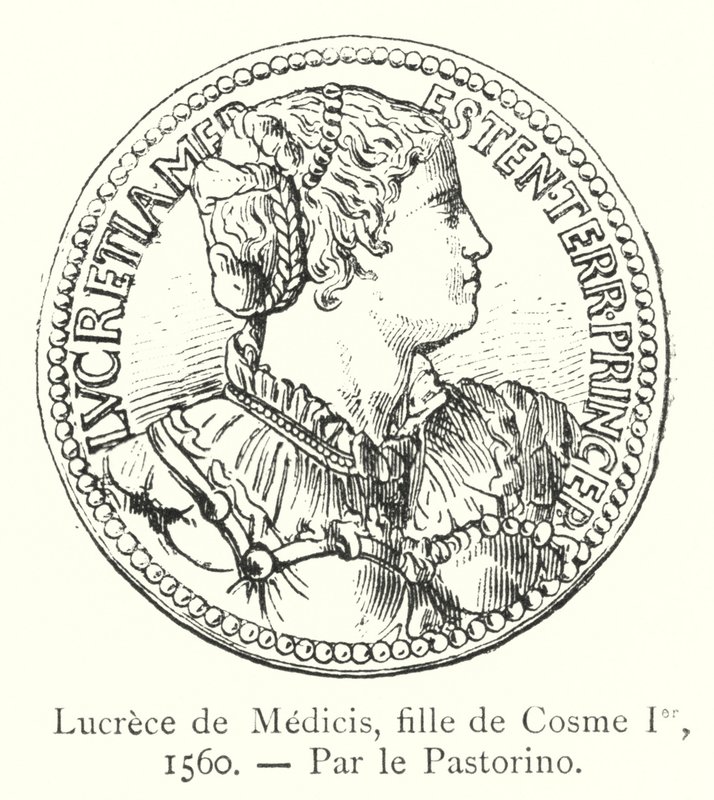 Lucrece de Medici, fille av Cosme Jer av Italian School