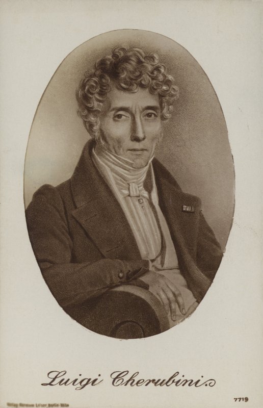 Luigi Cherubini , italiensk komponist (1760-1842) av Italian School