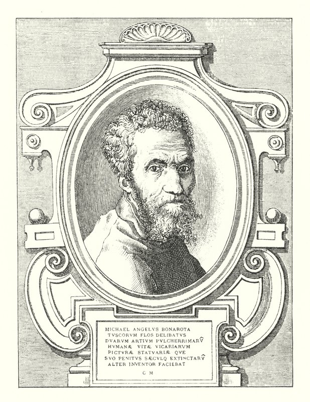 Michael Angelo Bonarota toskanske blomsterdelibatus To av de vakreste menneskelivsprestmalerier, statuarer og andre oppfinnere som lager for hans dypt utdødde (gravering) av Italian School