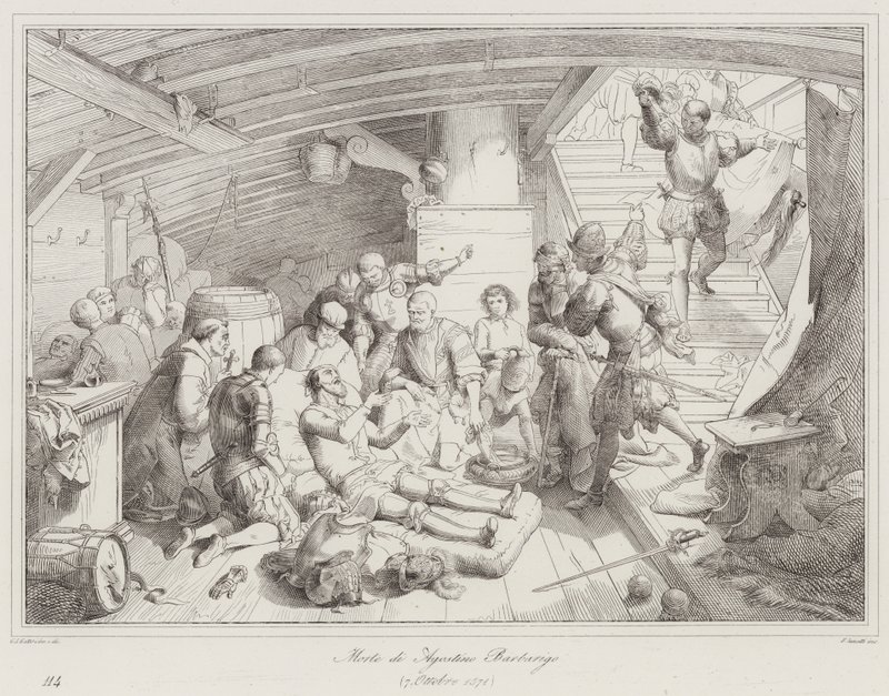 Agostino Barbarigos død av Italian School