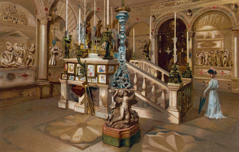 Padua / Padua: Den helliges alter (chromolitho) av Italian School