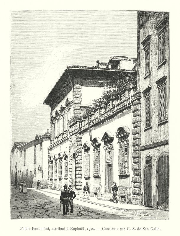 Pandolfini-palasset, tilskrevet Raphael av Italian School