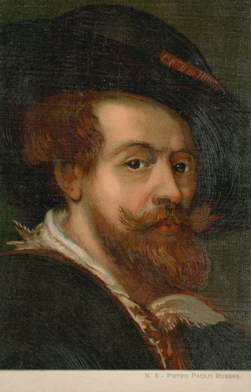 Peter Paul Rubens , flamsk kunstner (kromolito) av Italian School