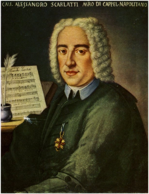 Portrett av Alessandro Scarlatti av Italian School