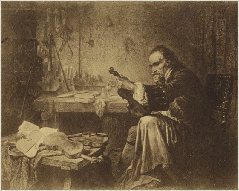 Portrett av Antonio Stradivari av Italian School
