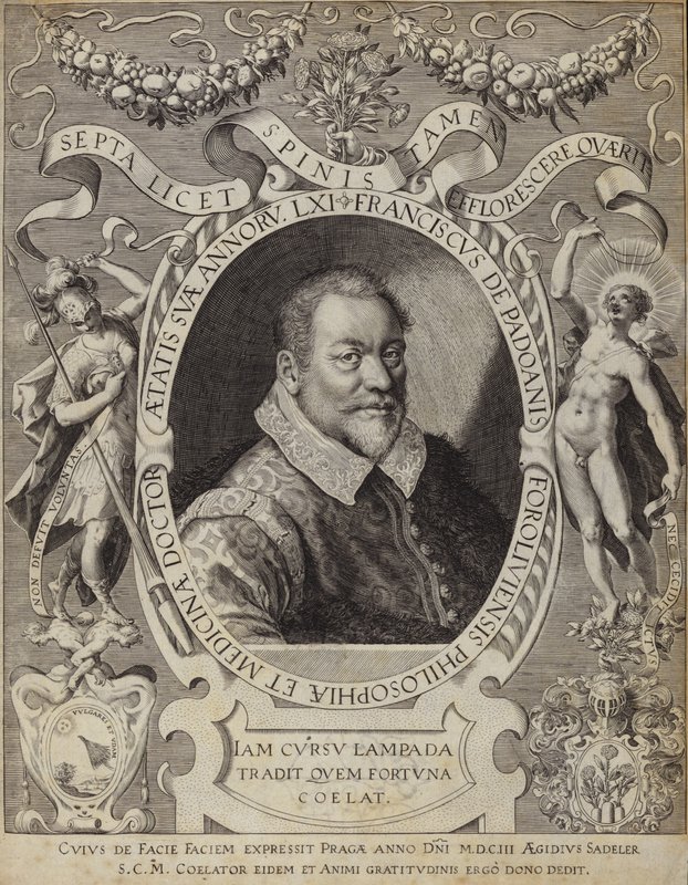 Portrett av Franciscus av Padoanis Foroliviensis av Italian School
