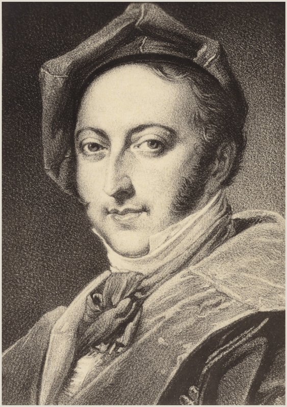 Portrett av Gioachino Rossini av Italian School