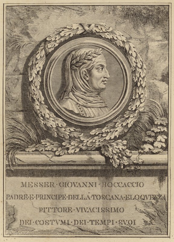 Portrett av Giovanni Boccaccio av Italian School