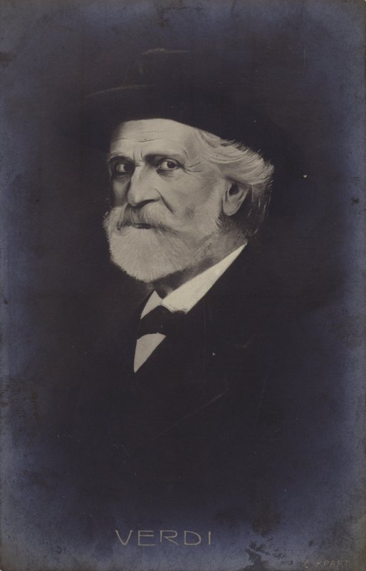 Portrett av Giuseppe Verdi av Italian School