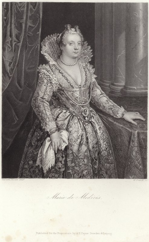 Portrett av Marie de Medici av Italian School