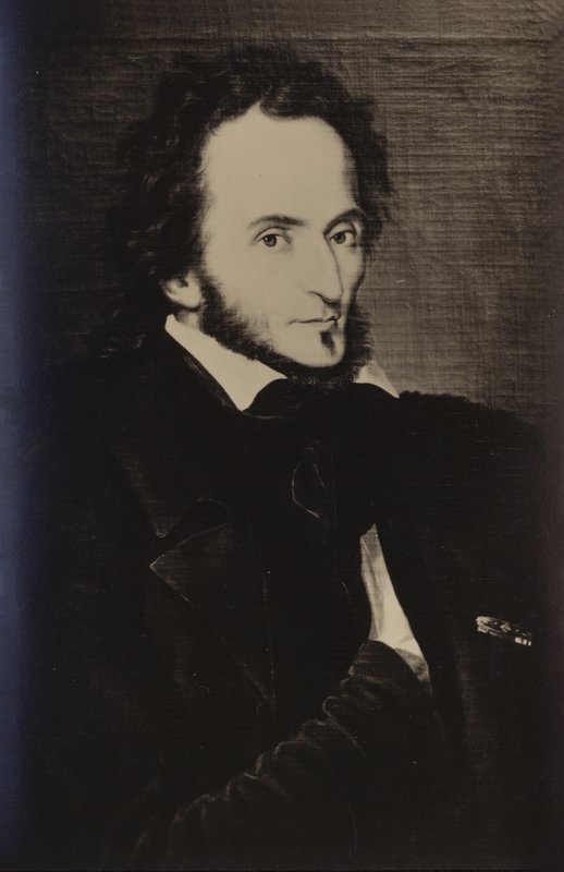 Portrett av Niccolo Paganini av Italian School