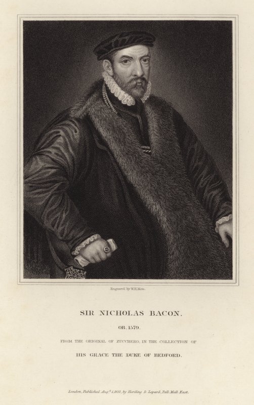 Portrett av Sir Nicholas Bacon av Italian School