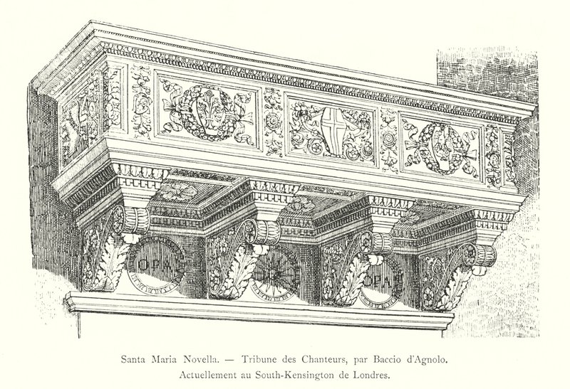 Santa Maria Novella, Tribune des Chanteurs, av Baccio d