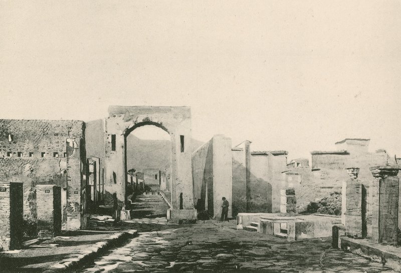 The Arch of Caligula som den er (gravure) av Italian School