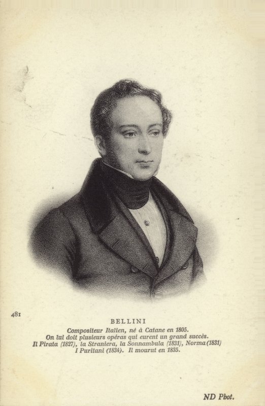 Vincenzo Bellini , italiensk operakomponist (1801–1835) av Italian School