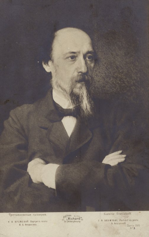 Nikolay Nekrasov , russisk poet av Ivan Nikolaevich Kramskoy