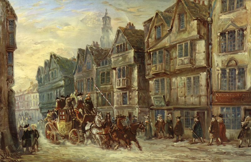 Wych Street, Strand, London, Days of Hogarth av J.C. Maggs