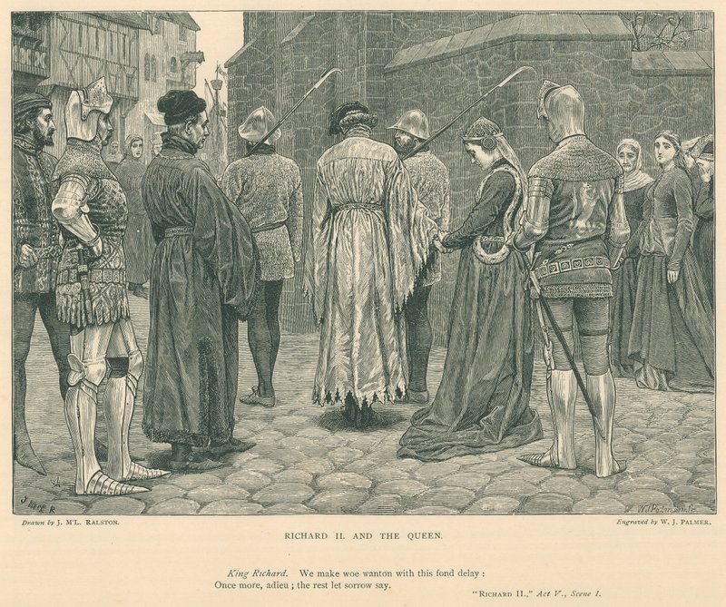 Illustrasjon for kong Richard II (gravering) av J.M.L. Ralston