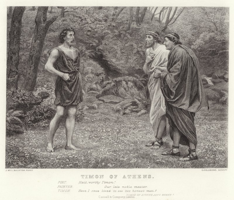 Timon av Athen, Timon av Athen, akt V, scene I av J.M.L. Ralston