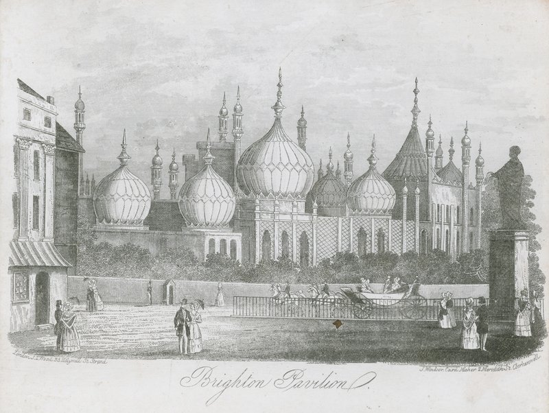 Generell utsikt over Brighton Pavilion av J.T. Wood