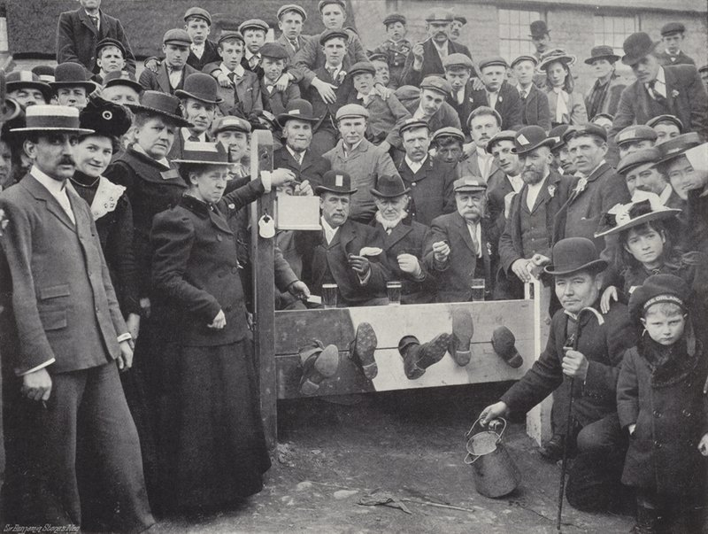 Corby Pole Fair, i aksjene av J. Benjamin Stone