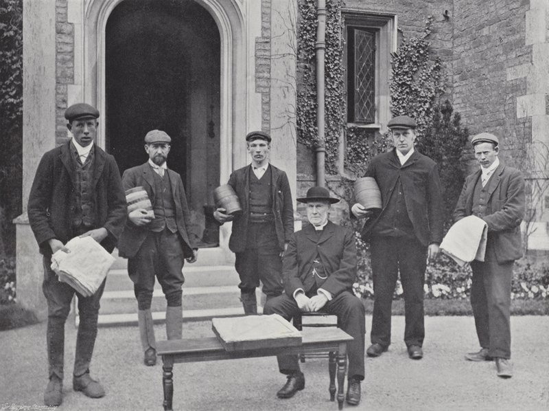 Hallaton Hare Pie Festival, presten og deputasjonen av J. Benjamin Stone