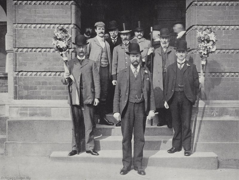 Hocktide på Hungerford, Constable og Tutti Men av J. Benjamin Stone