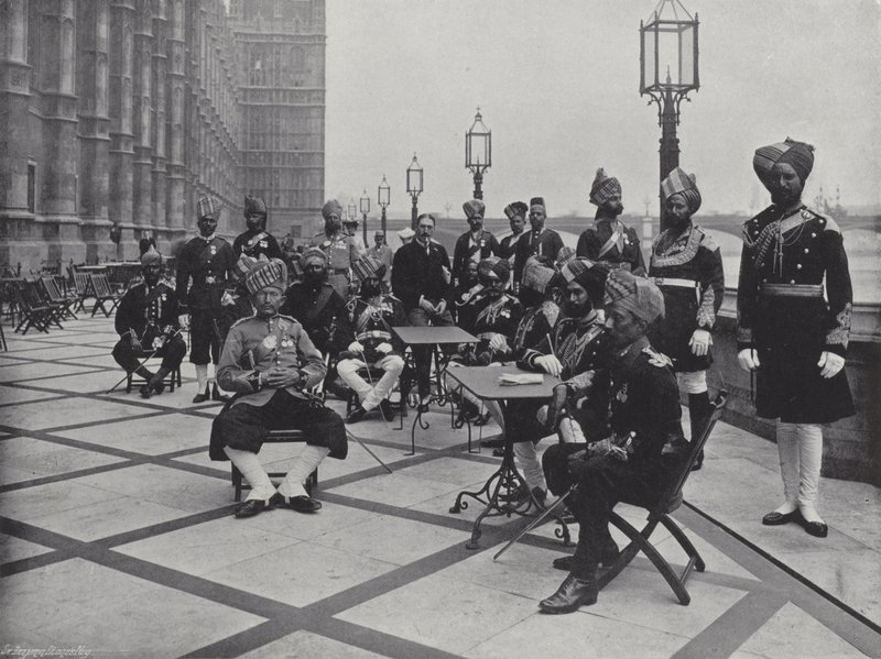Indiske representanter ved King Edwards Coronation av J. Benjamin Stone