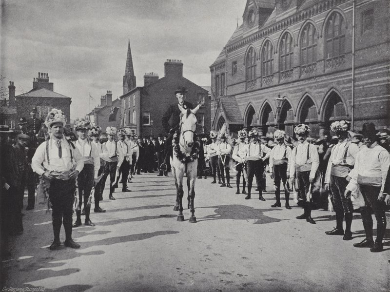 Knutsford May Day Festival, Morris Dancers av J. Benjamin Stone