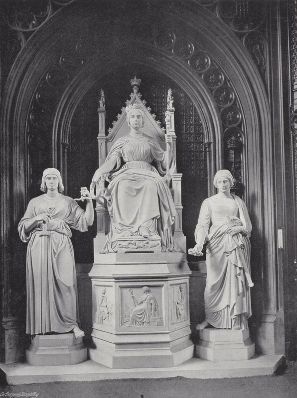 Statue av dronning Victoria av J. Benjamin Stone