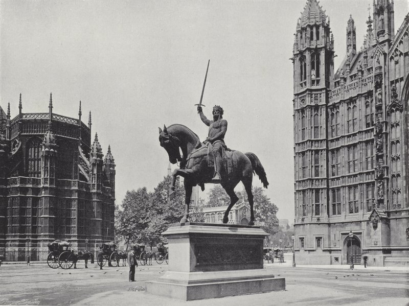 Statue av Richard I av J. Benjamin Stone