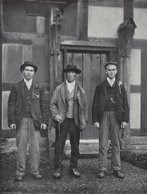 Stratford-on-Avon Mop, står for Hire av J. Benjamin Stone