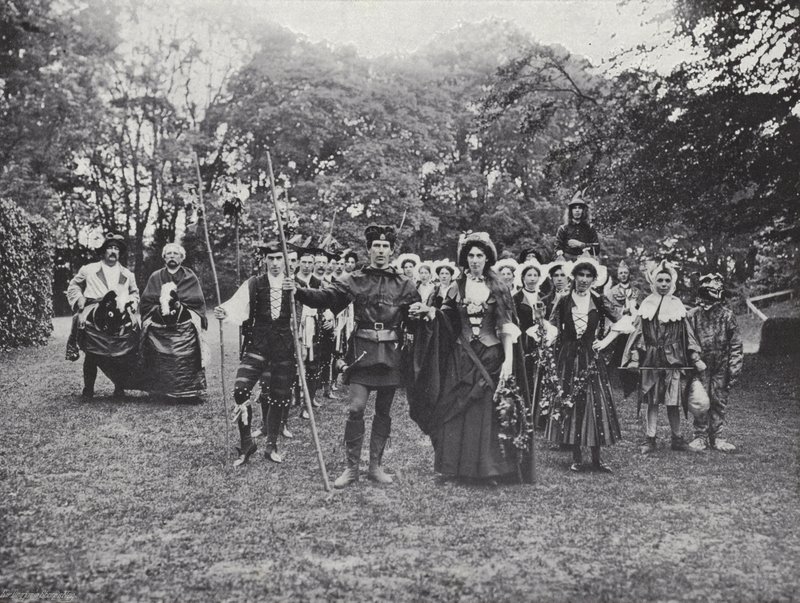 The Sherborne Pageant, Morris Dancers in the Greenwood av J. Benjamin Stone