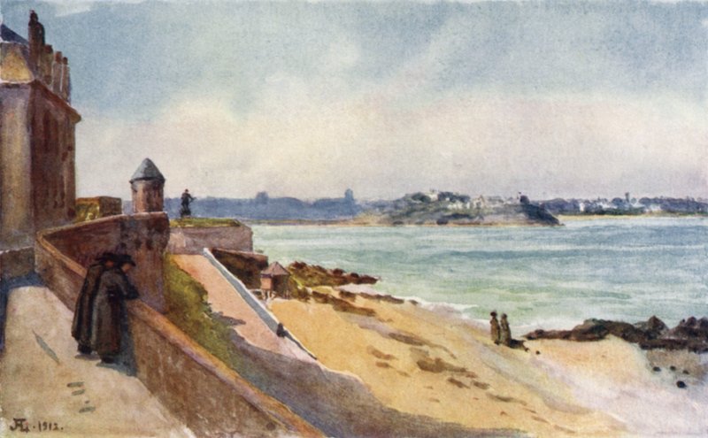 Fra mine Windows, St Malo (farge litho) av J. Hardwicke Lewis