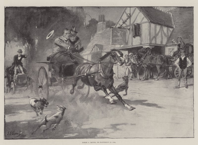Horse v Motor, eller Elopement i 1900 av J. J. Waugh