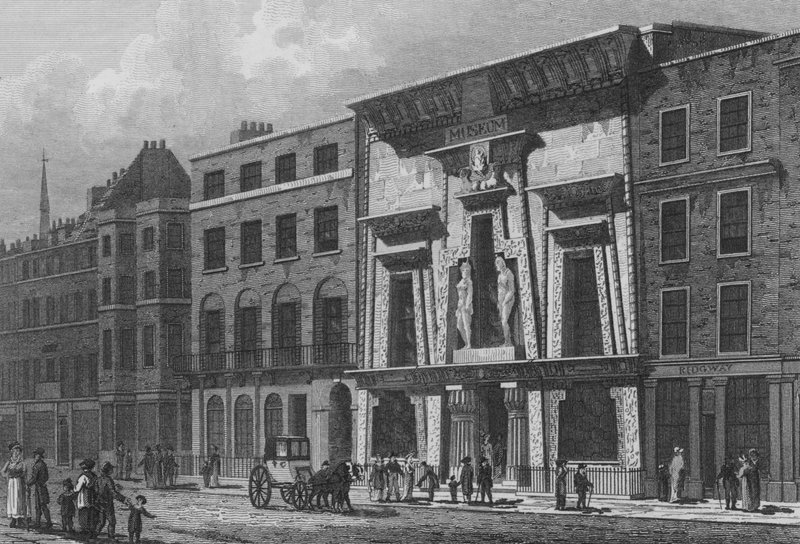 Bullock's Museum, Piccadilly (gravering) av John Preston Neale