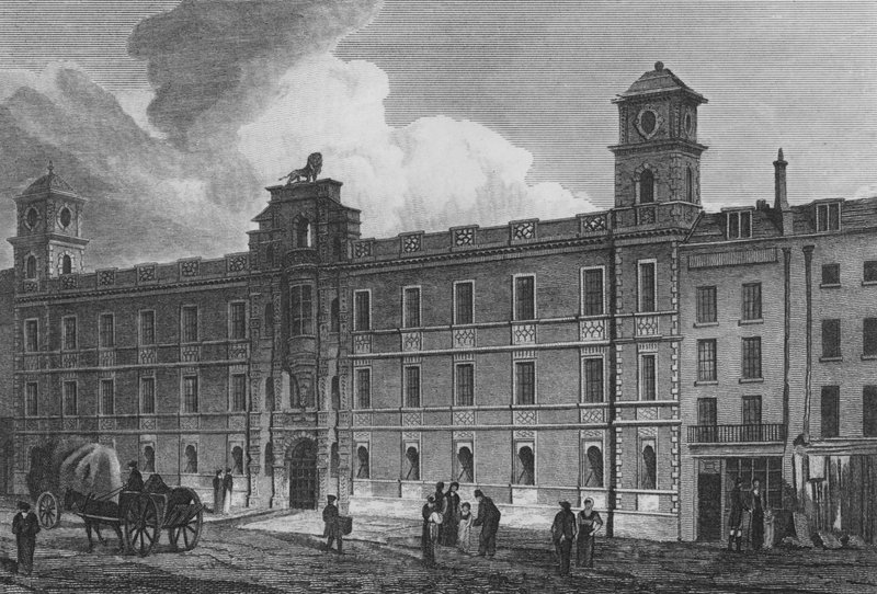 Northumberland House, London (gravering) av John Preston Neale