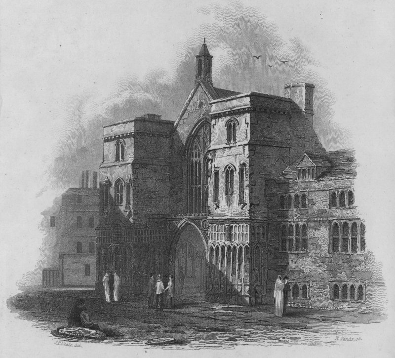 Westminster Hall (gravering) av John Preston Neale