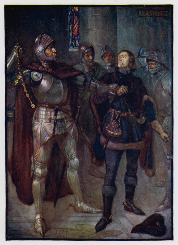 Archibald, jarl av Angus, arresterte arkitekten Robert Cochrane, en favoritt til kong James III av Skottland, og strippet gullkjeden fra halsen hans, 1482 av J. R. Skelton