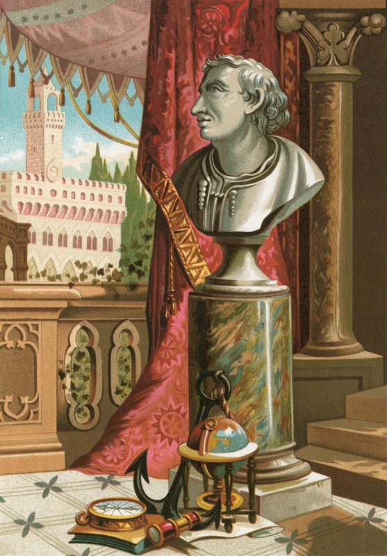 Amerigo Vespucci av J. Ventura