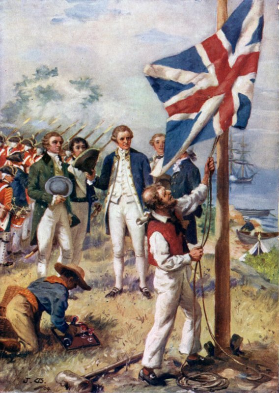 Jeg tok nå besittelse til høyre for Hans Majestet Kong George III ved navn New South Wales av J. Williamson