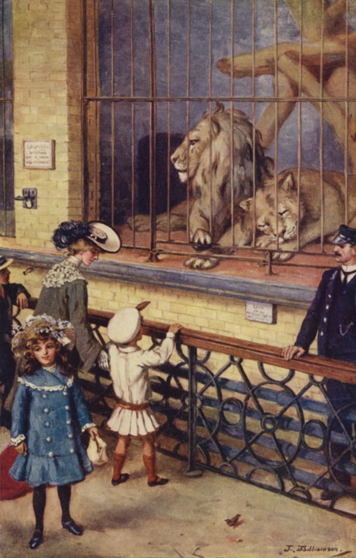 I Lion House i London Zoo av J. Williamson