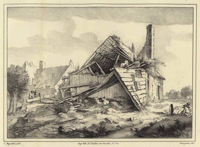 Ødelagt bygning av Jacob van Ruisdael
