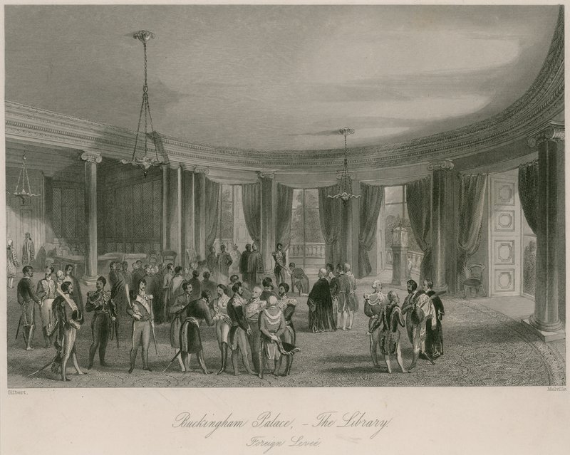 Buckingham Palace, biblioteket, Foreign Levee av Jacob van der Heyden