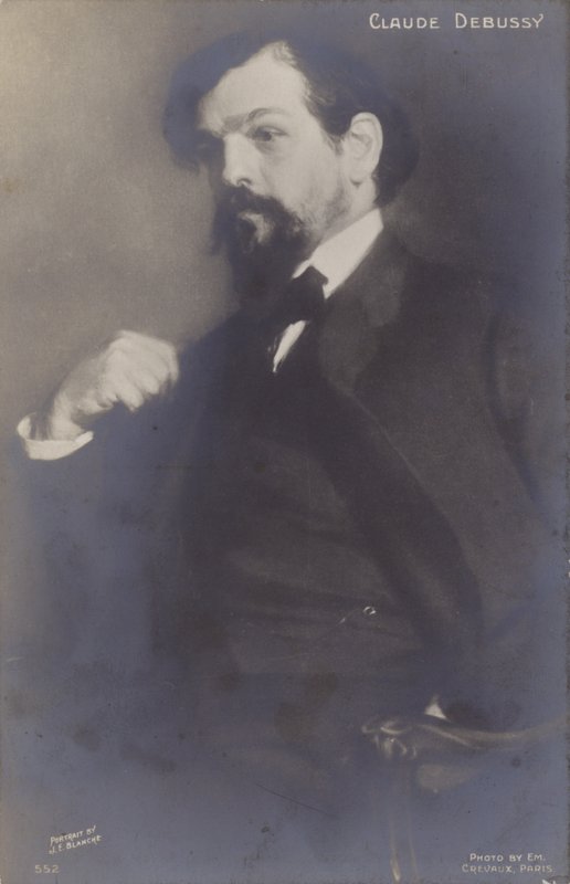 Claude Debussy , fransk komponist (1862-1918) av Jacques Emile Blanche